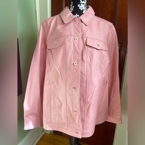 NWOT- never worn Pink Leather Jacket